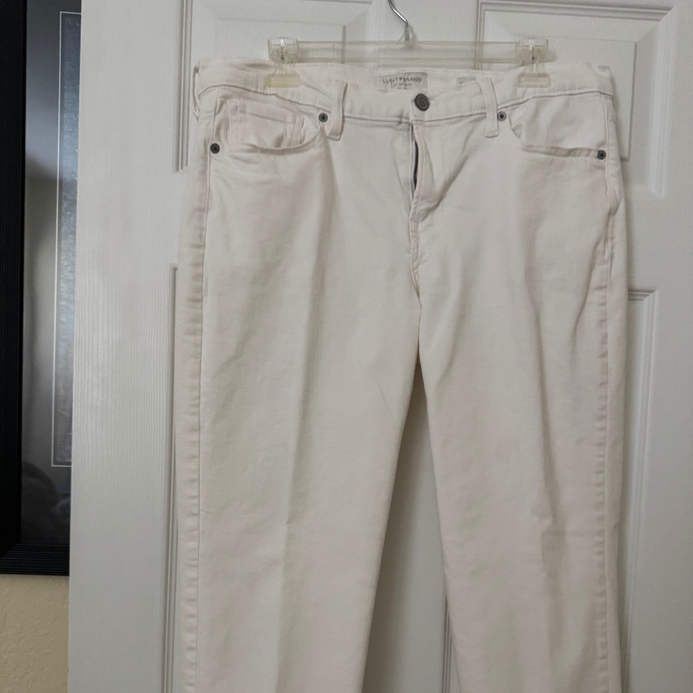 Lucky Brand white Jeans size 14